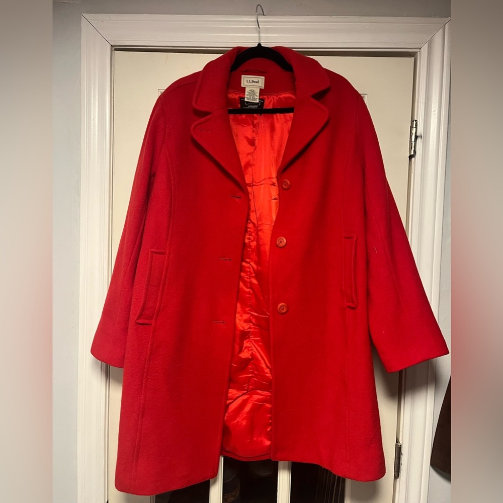 L.L. Bean Women's Classic Lambswool Polo Coat, Three-Quarter Length